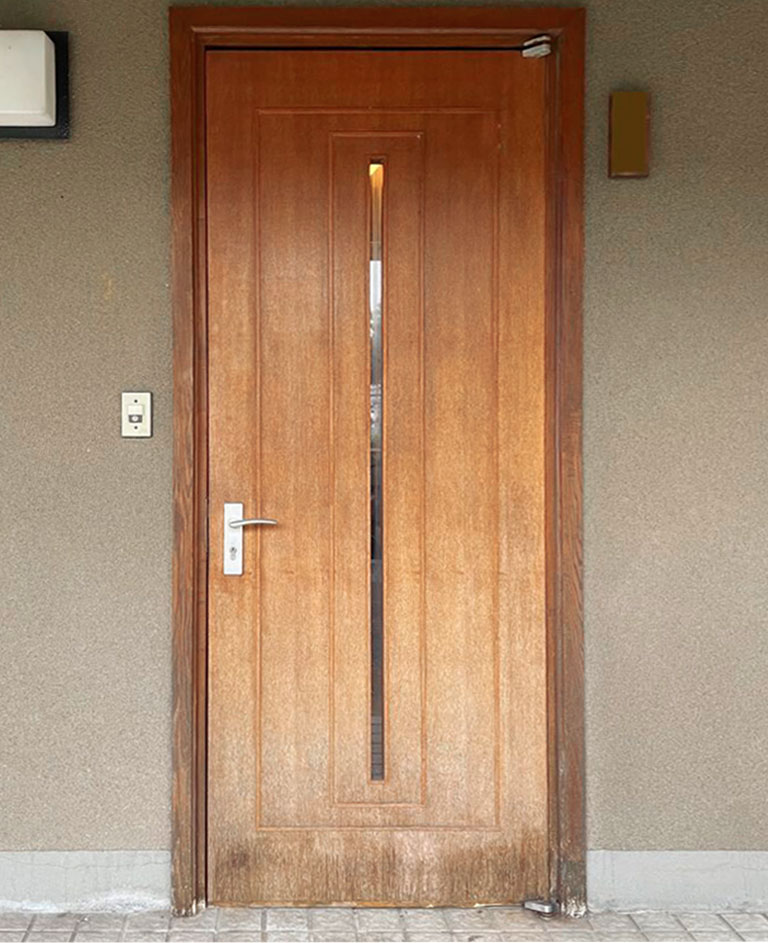 こだわりの木製玄関ドアをリデザインして取替ました 株式会社ノナカ こだわりの木製ドアメーカー