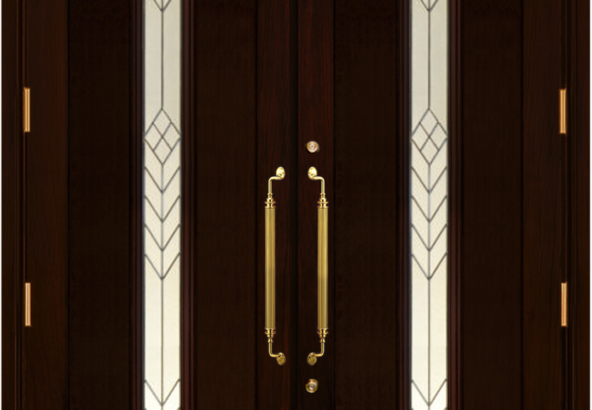 ブラックウォールナットの玄関ドアを納めました 株式会社ノナカ こだわりの木製ドアメーカー